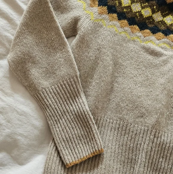 TOAST wool fairisle yoke sweater - Picture 3 of 5